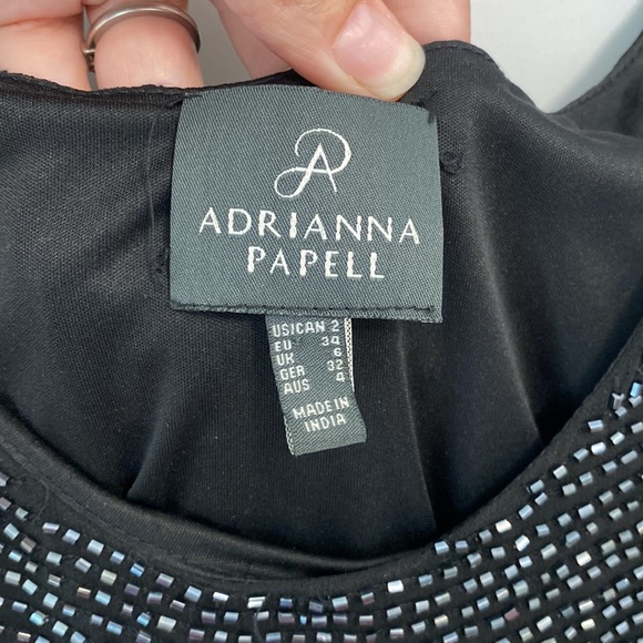 Adrianna Papell black sequin dress size 2 - Picture 2 of 4